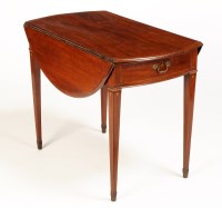 Lot 1096 - A late Georgian mahogany Pembroke table, with...