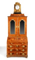 Lot 1106 - An 18th Century North German walnut bureau...