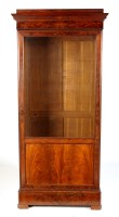 Lot 1107 - A late 19th Century German mahogany bookcase,...