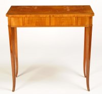 Lot 1112 - A Biedermeier light wood rectangular-shaped...