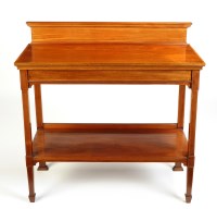 Lot 1136 - An Edwardian rectangular mahogany two-tier...