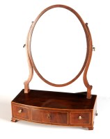 Lot 1145 - A late Georgian mahogany swing frame toilet...