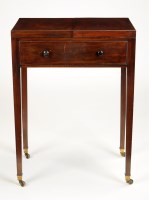 Lot 1151 - A late Georgian mahogany dressing table, with...