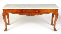 Lot 1169 - A Victorian rectangular mahogany side table,...