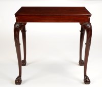 Lot 1177 - A Georgian mahogany rectangular-shaped...