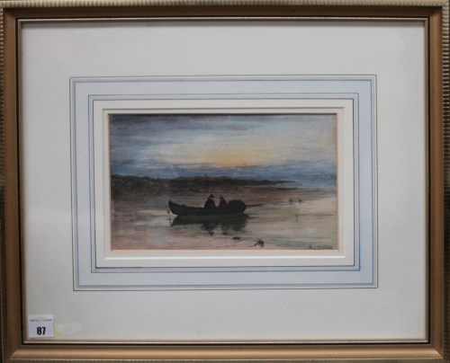 Lot 87 - Harry James Sticks (1867-1938) A ROWING BOAT...