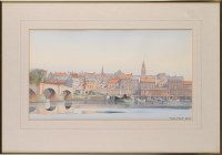 Lot 101 - Fred Stott (1910-2006) BERWICK FROM THE RIVER...