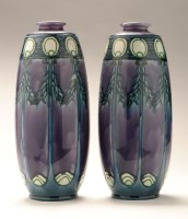 Lot 301 - Mintons: a pair of Secessionist vases, the...