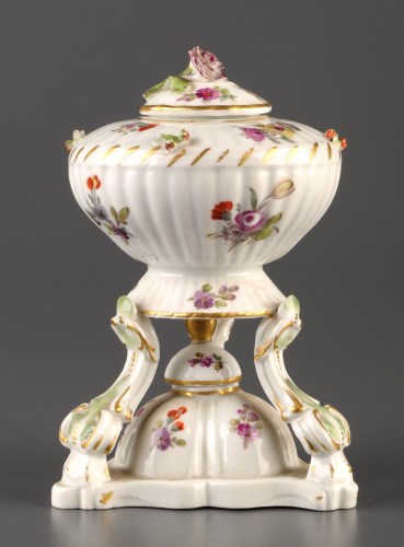 Lot 326 - The Hague: an Ansbach porcelain perfume burner...