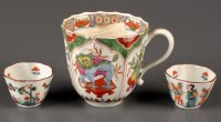 Lot 330 - A Worcester coffee cup, c.1765, square seal...