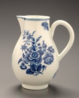 Lot 332 - A Worcester sparrow beak jug, printed with the...