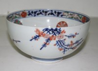Lot 403 - A bowl decorated in Imari colours, late...
