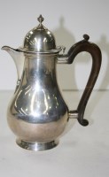 Lot 500 - A George V hot water jug, by Z. Barraclough &...