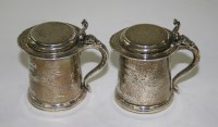 Lot 503 - Two George V miniature tankard trophies, by...