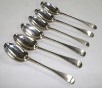 Lot 521 - Four George II tablespoons, by George Bulman,...