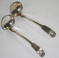Lot 558 - A pair of Victorian toddy ladles, by William...