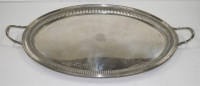 Lot 561 - An Edwardian two-handled tray, by J.A. Restall...