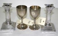 Lot 570 - Two Victorian goblets, by J.B., possibly John...