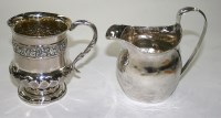 Lot 583 - A George III milk jug, date and maker's mark...