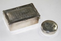 Lot 610 - An Edwardian silver box and cover, by Thomas...