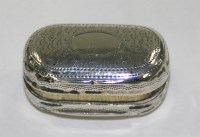 Lot 616 - A George III vinaigrette, by John Shaw,...