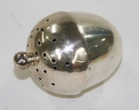 Lot 619 - A George V silver pomander, by Walker & Hall,...