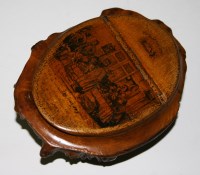 Lot 624 - A 19th Century burr wood snuff box, possibly...