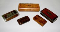 Lot 626 - A 19th Century burr maple snuff box, 4 3/4in....