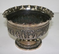 Lot 671 - A Burmese white metal bowl, circular, with...