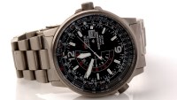 Lot 691 - A Citizen Eco-Drive Nighthawk Titanium WR200...