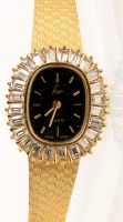 Lot 708 - A lady's costume watch, by Fior, the black...