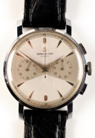 Lot 713 - A steel cased Breitling gentleman's wristwatch,...