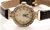 Lot 724 - A Rolex Precision 18ct. gold and diamond...