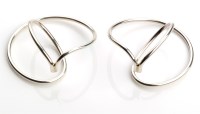 Lot 747 - A pair of Georg Jensen silver Alliance design...