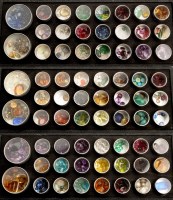 Lot 800 - A large selection of coloured gemstones and...