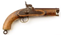 Lot 1044 - A Victorian Royal Navy percussion pistol, the...