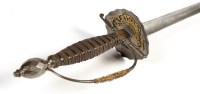 Lot 1046 - A fine early 18th Century short sword,...