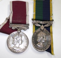 Lot 1068 - An Elizabeth II Efficiency Medal with...