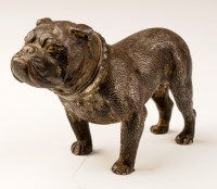 Lot 1127 - A silver plated bronze model of a British...