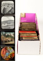 Lot 1143 - A collection of magic lantern slides,...