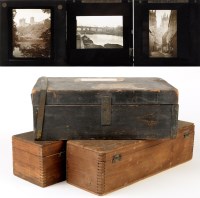 Lot 1156 - A quantity of magic lantern slides, including:...