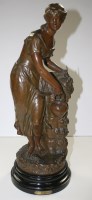 Lot 1167 - A Spelter figurine 'La Source'', after E. Lévy,...