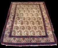 Lot 1192 - A mid Persian carpet, the floral field with...