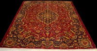 Lot 1199 - A mid 20th Century Mashed carpet, decorated...