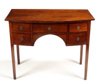 Lot 1258 - A mid 19th Century mahogany bowfront small...