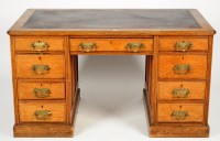 Lot 1313 - A Victorian rectangular oak Arts & Crafts...