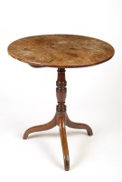 Lot 1327 - A Georgian circular mahogany occasional table,...