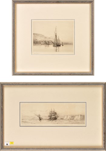 Lot 19 - Harold Wyllie (1880-?) A SAILING SHIP AND...