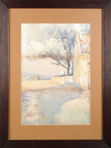 Lot 123 - Ernest Dade (1868-1936) A FARM BUILDING WITH...