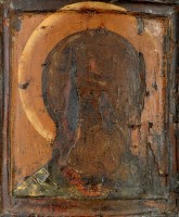Lot 185 - Russian School AN ICON DEPICTING AN UNKNOWN...